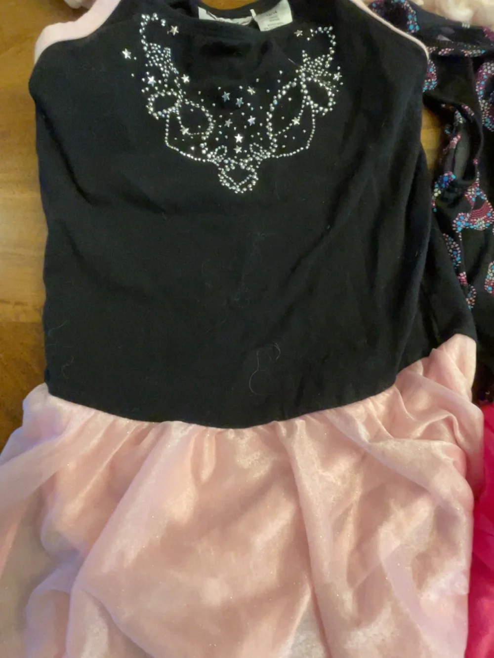 Jacques Moret Dance costume Black and Pink Dance Costume Set
